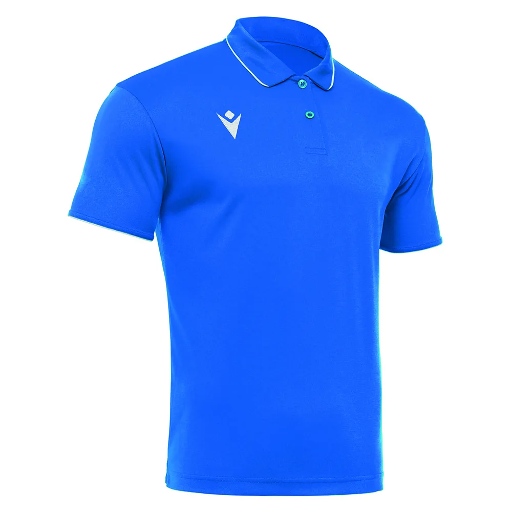 Tricou polo Macron Draco Hero, Albastru Royal / Alb - imagine 1