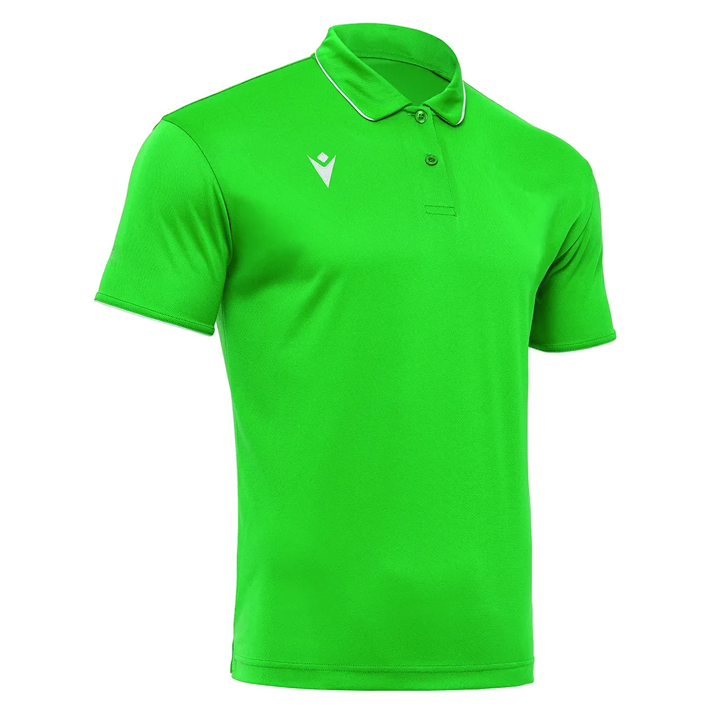 Tricou polo Macron Draco Hero, Verde / Alb - imagine 1