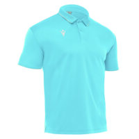 Tricou polo Macron Draco Hero, Albastru Sky / Alb