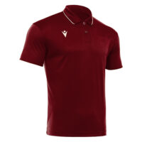 Tricou polo Macron Draco Hero, Visiniu / Alb