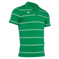 Tricou polo Macron Comedy Flamenco, Verde / Alb