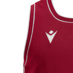 Tricou baschet Macron Plutonium Eco, Rosu / Alb - imagine 5