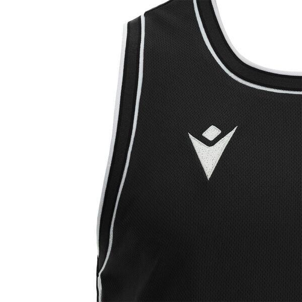 Tricou baschet Macron Plutonium Eco, Negru / Alb - imagine 5