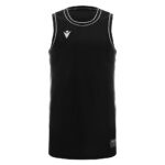 Tricou baschet Macron Plutonium Eco, Negru / Alb - imagine 2