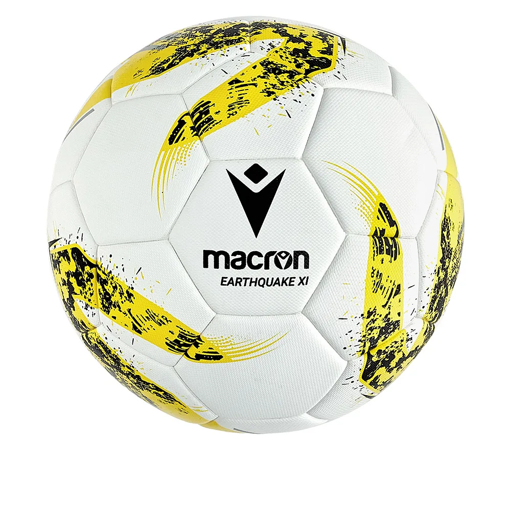 Minge fotbal Macron Earthquake XI, Alb / Galben (Nr. 5) - imagine 1