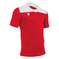 Tricou rugby Macron Jasper, Rosu / Alb