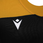 Tricou rugby Macron Jasper, Negru / Galben Chihlimbar - imagine 6