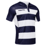 Tricou rugby Macron Idmon, Bleumarin / Alb
