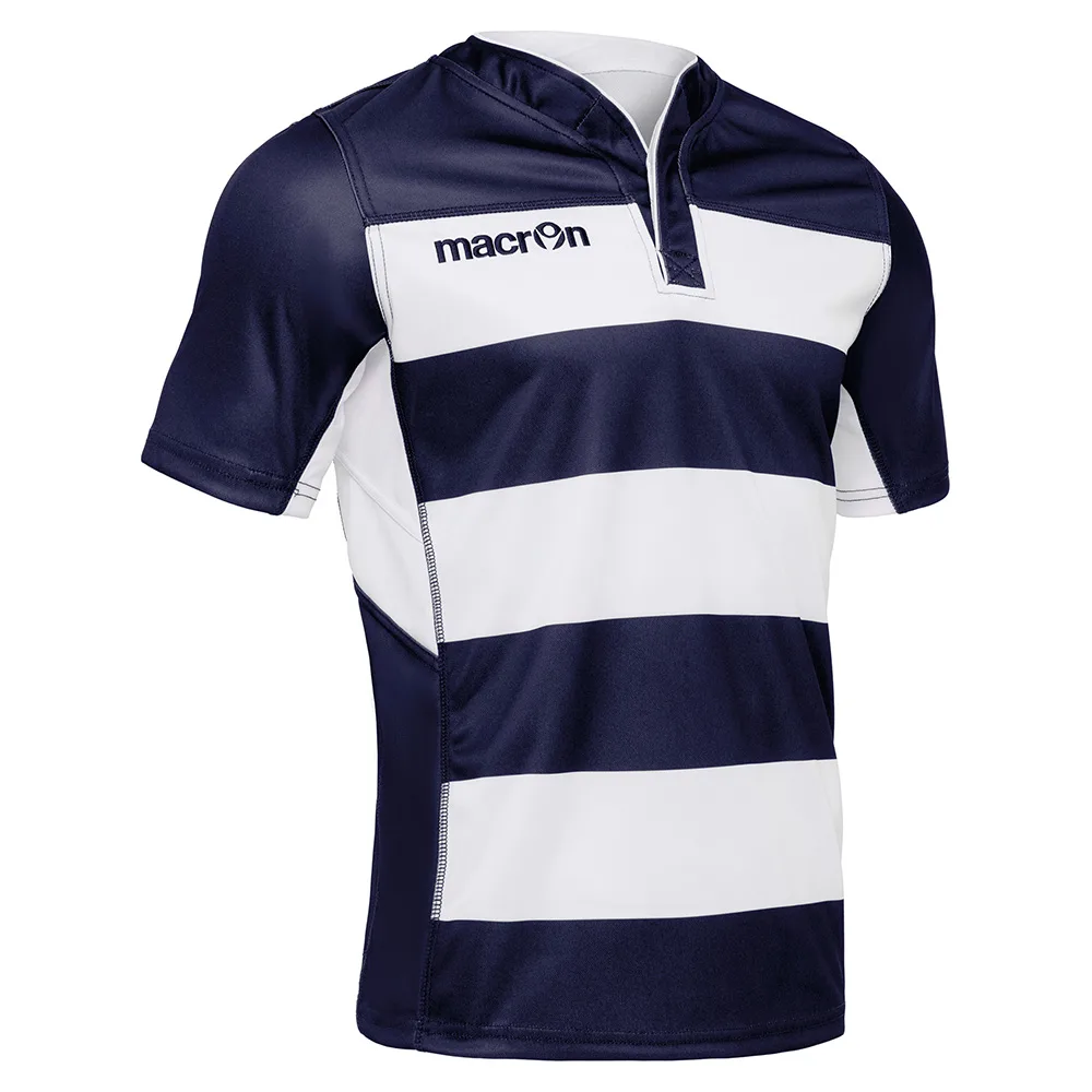 Tricou rugby Macron Idmon, Bleumarin / Alb - imagine 1