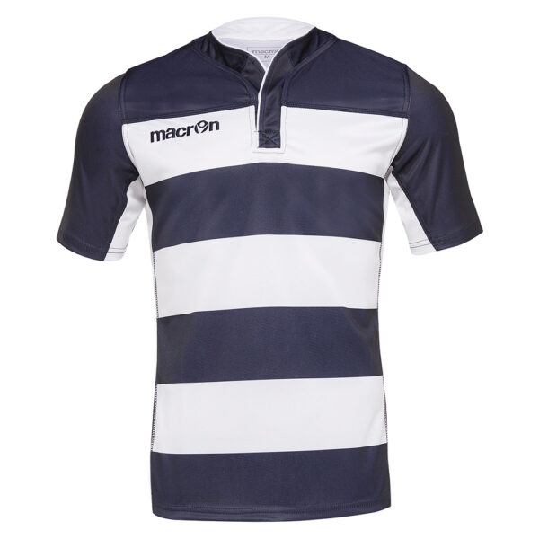 Tricou rugby Macron Idmon, Bleumarin / Alb - imagine 2