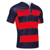 Tricou rugby Macron Idmon, Bleumarin / Rosu