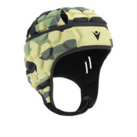 Casca rugby Macron Helmet XE, Camuflaj Verde