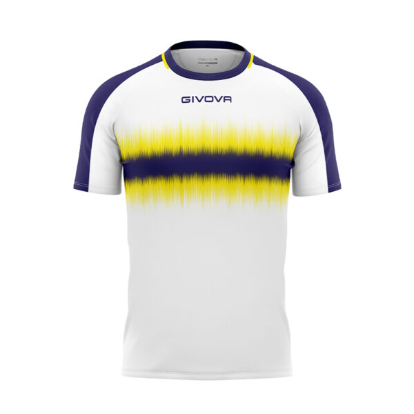 Tricou sport Givova Radio, Bleumarin / Galben - imagine 5