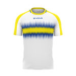 Tricou sport Givova Radio, Galben / Albastru Royal - imagine 5