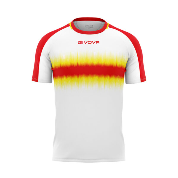 Tricou sport Givova Radio, Rosu / Galben - imagine 5