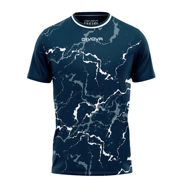 Tricou sport Givova Grafite, Bleumarin / Alb - imagine 4