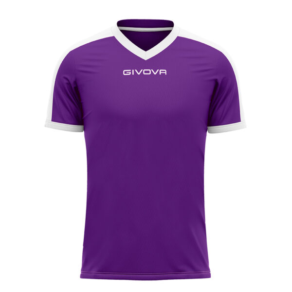 Tricou sport Givova Revolution, Mov / Alb - imagine 2