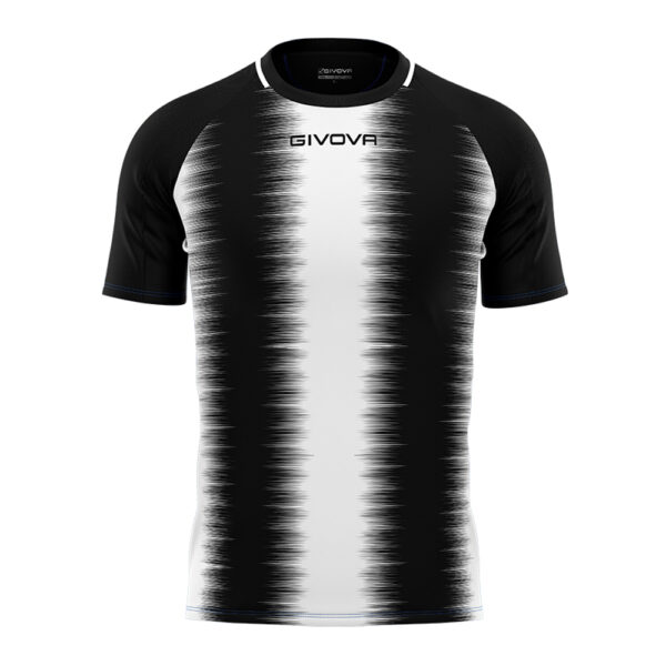 Tricou sport Givova Stripe, Alb / Negru - imagine 5