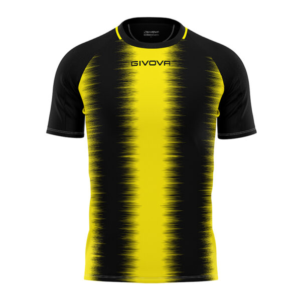 Tricou sport Givova Stripe, Galben / Negru - imagine 5