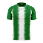 Tricou sport Givova Stripe, Verde / Alb - imagine 5