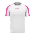 Tricou sport Givova Club, Alb / Fuxia - imagine 5