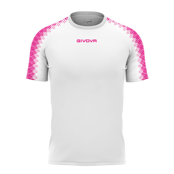 Tricou sport Givova Club, Alb / Fuxia - imagine 5