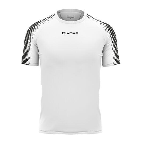 Tricou sport Givova Club, Alb / Negru - imagine 4