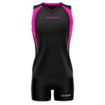 Set echipament volei dama Givova Spike, Negru / Fuxia - imagine 3