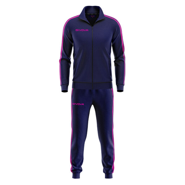 Trening Givova Scuola Terry, Bleumarin / Fuxia - imagine 4