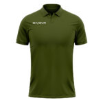 Tricou polo Givova Summer, Verde Militar - imagine 5