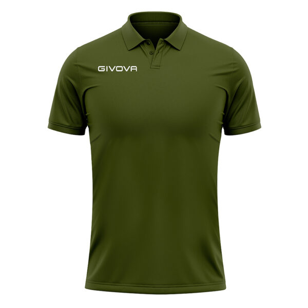 Tricou polo Givova Summer, Verde Militar - imagine 5