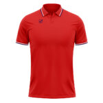 Tricou polo Givova Action, Rosu / Bleumarin - imagine 5