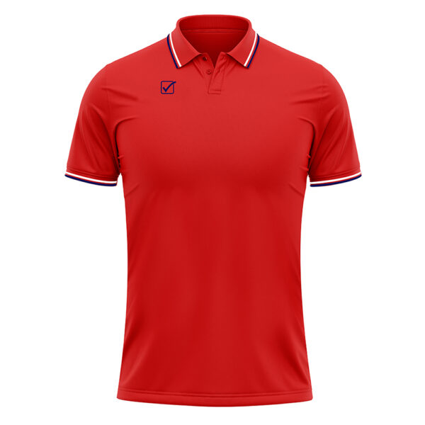 Tricou polo Givova Action, Rosu / Bleumarin - imagine 5