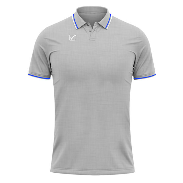 Tricou polo Givova Action, Gri deschis / Alb - imagine 5