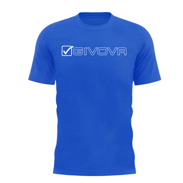 Tricou Givova Mondo, Albastru Royal / Alb - imagine 5