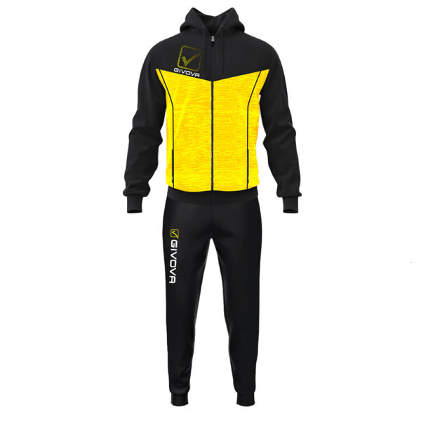 Trening Givova Visa Melange, Negru / Galben - imagine 4