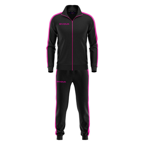 Trening Givova Revolution Felpa, Negru / Fuxia - imagine 5
