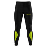 Pantaloni lungi Givova Running, Negru / Galben Fluo - imagine 4