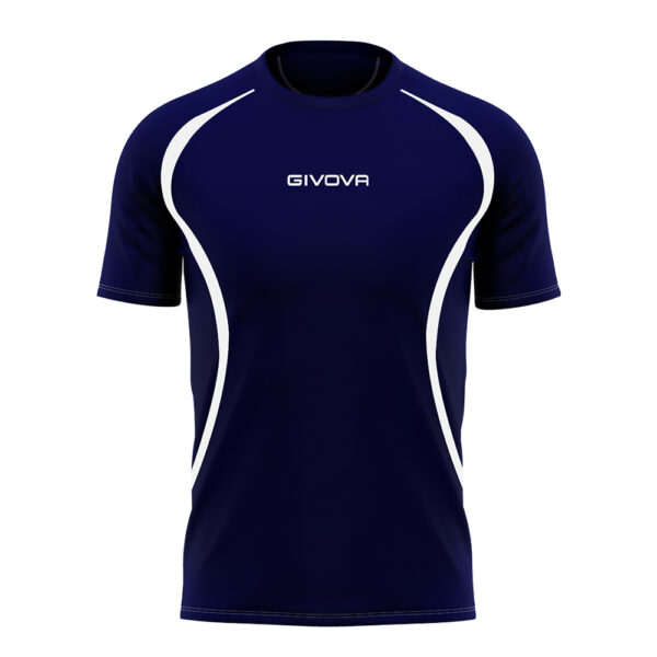 Tricou Givova Running, Bleumarin / Alb - imagine 3