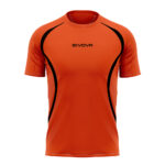 Tricou Givova Running, Portocaliu Fluo / Negru - imagine 2