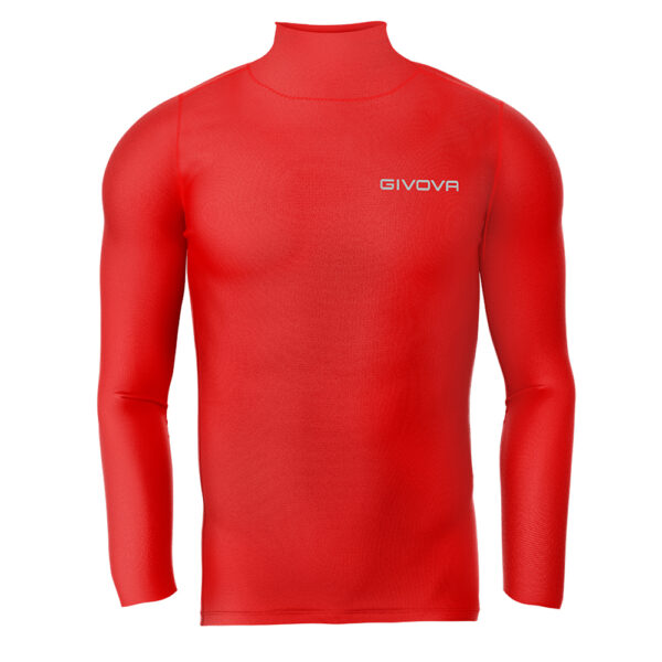 Bluza elastica Givova Corpus 3 Lupetto, Rosu - imagine 3