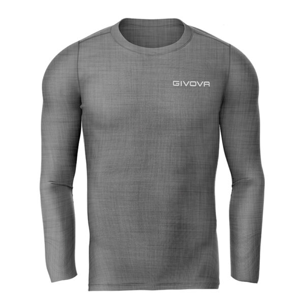 Bluza elastica Givova Corpus 3, Gri inchis - imagine 2