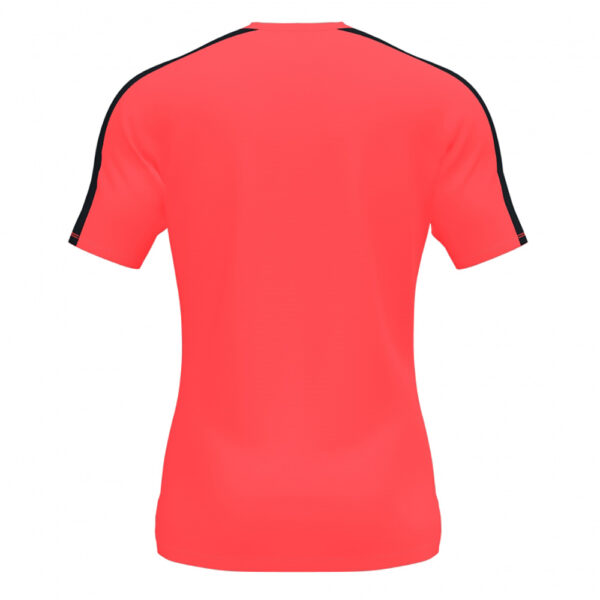 Tricou sport Joma Academy III, Coral Fluo / Negru - imagine 3