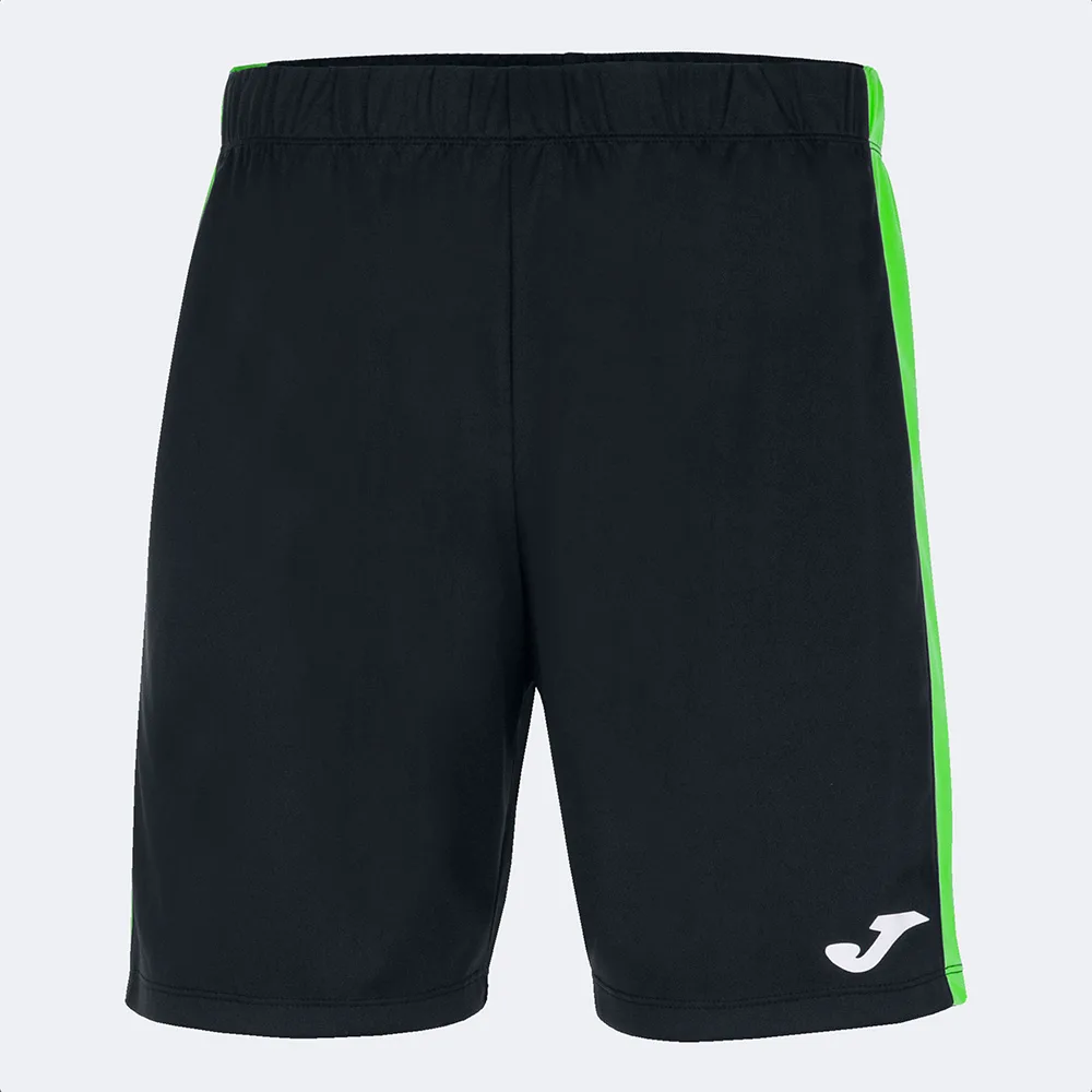 Pantaloni scurti sport Joma Maxi, Negru / Verde Fluo - imagine 1
