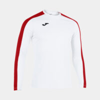 Tricou maneca lunga sport Joma Academy III, Alb / Rosu