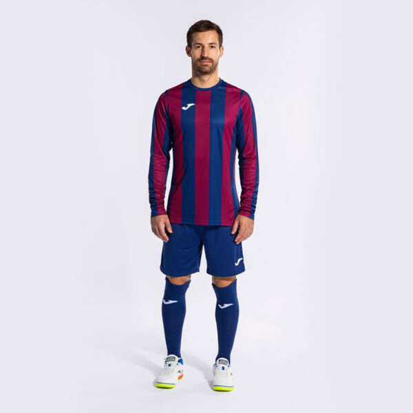 Set echipament fotbal maneca lunga 3 piese Joma Inter Classic, Albastru Royal / Visiniu - imagine 6