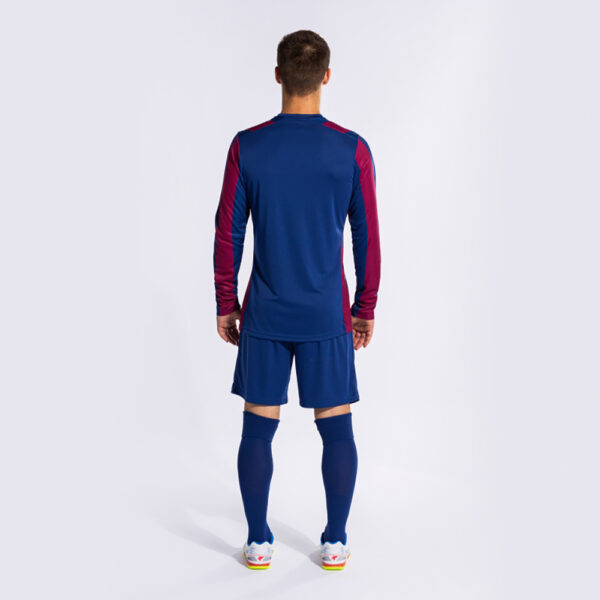 Set echipament fotbal maneca lunga 3 piese Joma Inter Classic, Albastru Royal / Visiniu - imagine 8