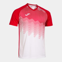 Tricou sport Joma Tiger VI, Alb / Rosu