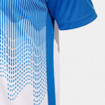 Tricou sport Joma Tiger VI, Alb / Albastru Royal - imagine 6