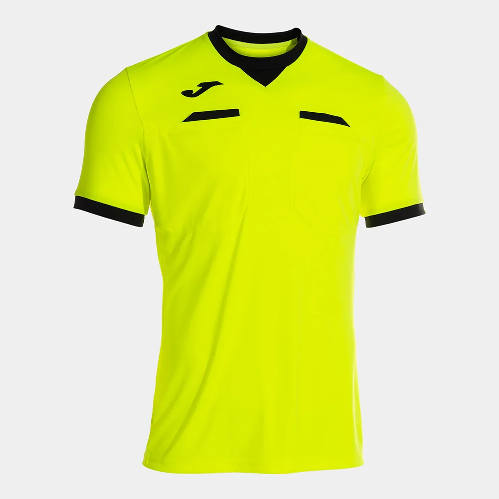 Tricou arbitru Joma Respect III, Galben Fluo / Negru - imagine 1